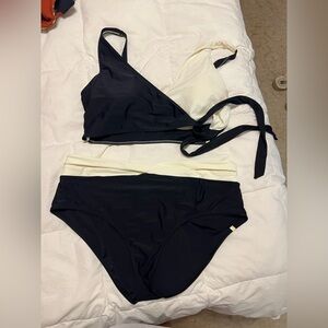 Summersalt Black and Cream Swim Set
